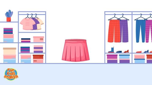 Clothes Vocabulary Chant for Children | Fun Kids English смотреть онлайн