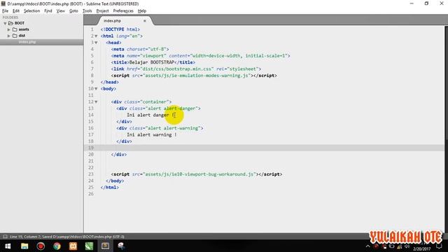 Belajar bootstrap 3 [5] Alert Box смотреть онлайн
