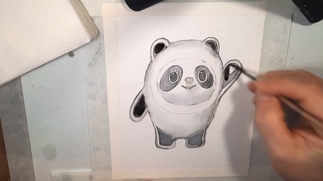 Бин Дунь Дунь, рисуем талисман Олимпийских игр 2022 в Пекине. смотреть онлайн