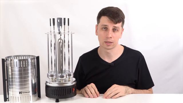 Обзор электрошашлычницы HomieLand HL-5100 смотреть онлайн