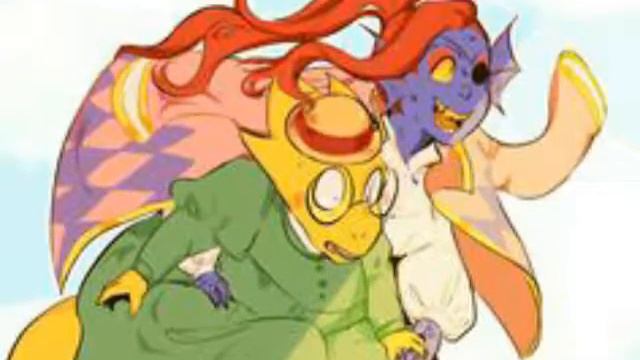 Alphys x Undyne tribute (fishy love) смотреть онлайн