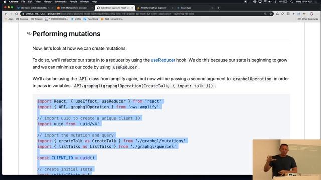 AWS Amplify Serverless GraphQL React workshop by Nader Dabit смотреть онлайн