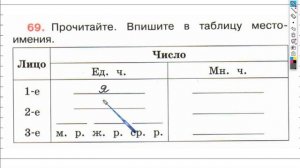 Упражнение 69 - ГДЗ по Русскому языку Рабочая тетрадь 4 класс (Канакина, Горецкий) Часть 2