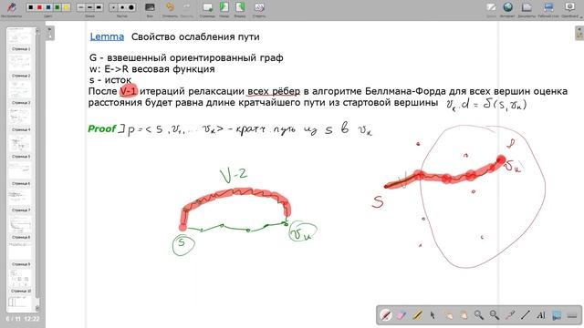 АиСД. Поиск кратчайших путей в графах. 24 марта 2021 года. смотреть онлайн