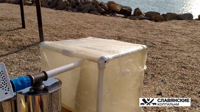 Взял эту КОПТИЛЬНЮ с собой на море. Электростатическое копчение. смотреть онлайн