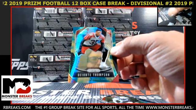 2019 PRIZM FOOTBALL 12 BOX CASE BREAK - DIVISIONAL #2 смотреть онлайн