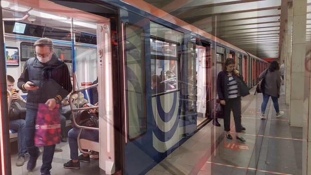 Электропоезд Москва-2019 на станции Проспект Вернадского смотреть онлайн
