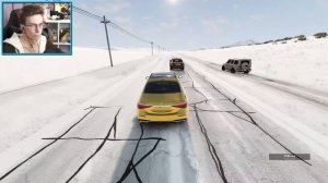 БОГАТЫЕ ДУРАКИ! ШАШКИ В ГОЛОЛЁД на ЗОЛОТЫХ МЕРСЕДЕСАХ | BeamNG.drive