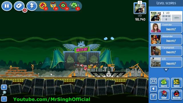 Angry Birds Friends - Green Day Level-9 3stars walkthrough Highscore Angry Birds Green Day Level-9 смотреть онлайн