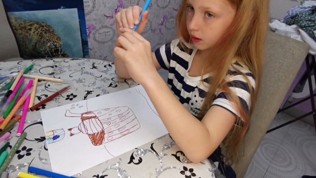 Рисунок - котик в чашечке смотреть онлайн