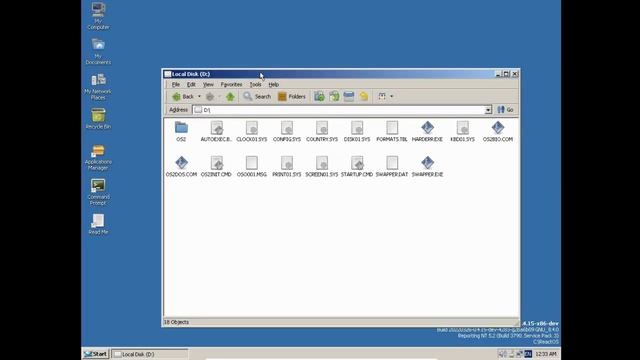 ReactOS 0.4.15 and OS/2 1.0 смотреть онлайн