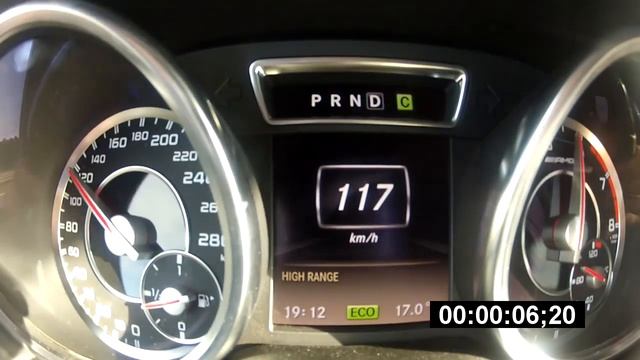 Mercedes-Benz G63 AMG 0-100 0-200 разгон (acceleration) смотреть онлайн