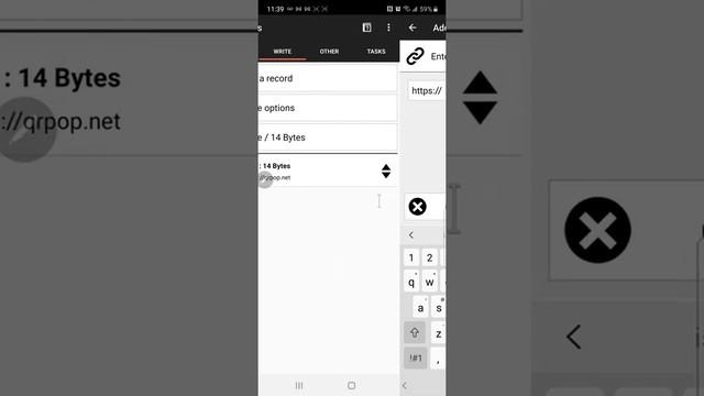 NFC Tools Programming URL Nfc Tag