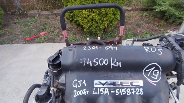 Двигатель Honda L15A VTEC 4-катушки. Пробег по Японии 74 тыс.км. смотреть онлайн