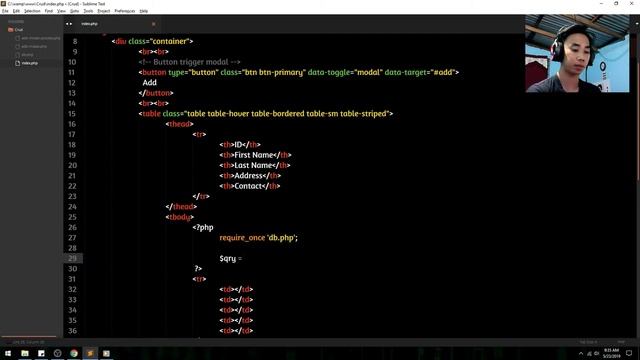 Display Data from Database into Bootstrap Table using PHP Code смотреть онлайн
