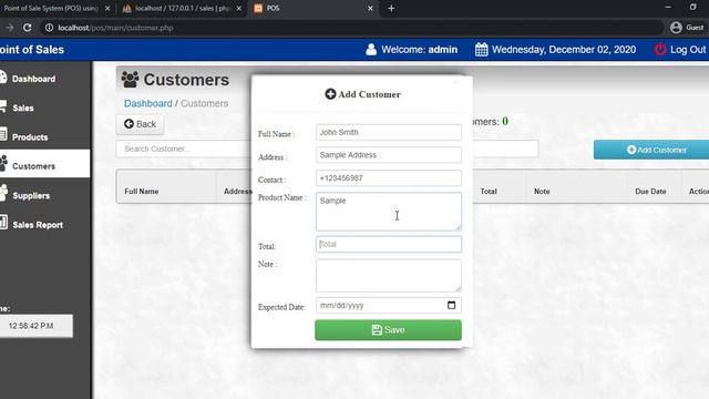 Point of Sale (POS) in PHP Installation Demo смотреть онлайн