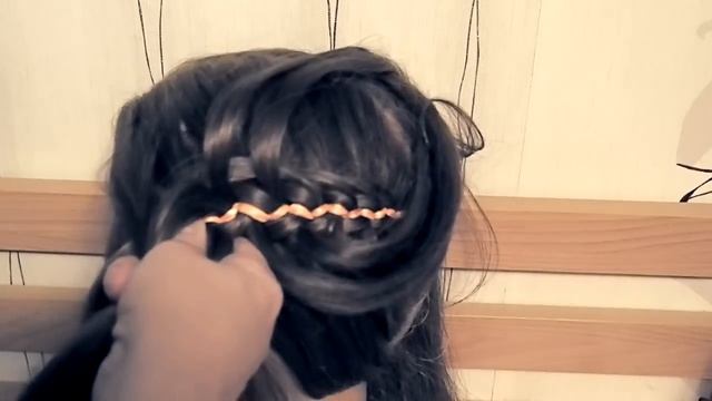 Прическа для длинных и средних волос. Сердце из волос Капралова Ольга смотреть онлайн