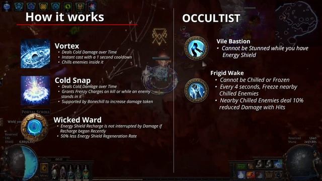 Vortex / Cold Snap Occultist - 3.13 Abridged Guide | Path of Exile: Echoes of The Atlas смотреть онлайн