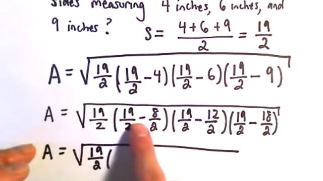 Heron's Formula : Area of a Triangle смотреть онлайн