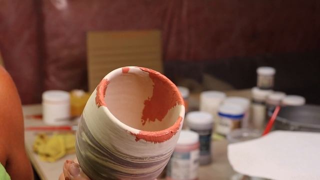 Step-By-Step GLAZE WITH ME Video Using AMACO, MAYCO and SPECTRUM Glazes on MARBLED CLAY HD 1080p смотреть онлайн
