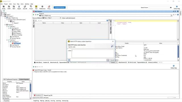 Assertion Http Status SoapUI смотреть онлайн