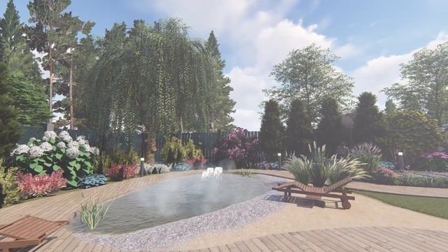 Визуализация Татьяна, выпускницы курса "3D-визуализация ландшафтного проекта" смотреть онлайн