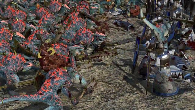 Lizardmen vs High Elves - Battle of Port Elistor - Total War Warhammer 2 Cinematic смотреть онлайн