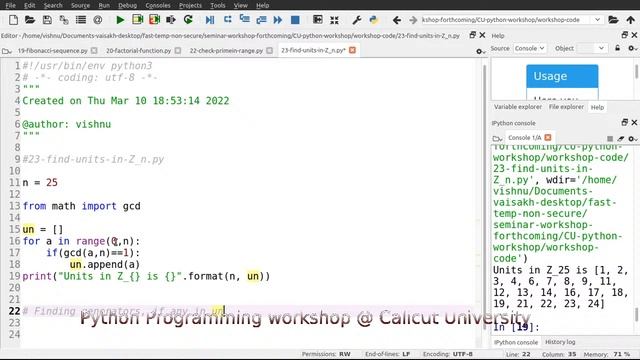 Workshop on Python Programming - Calicut University - Day 4 смотреть онлайн
