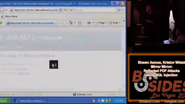 2.1.5 Shawn Asmus, Kristov Widak Mirror Mirror -- Reflected PDF Attacks using SQL Injection смотреть онлайн