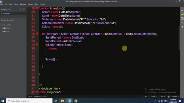 How to create a booking calendar with time slots php mysql part 3 смотреть онлайн
