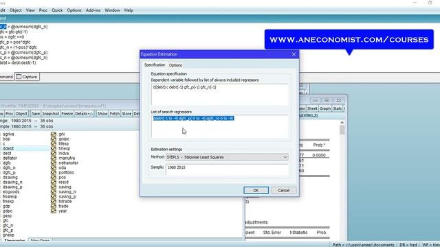 Nonlinear ARDL using Eviews or NARDL using Eviews смотреть онлайн