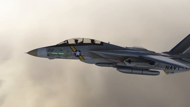 F-14A Tomcat - Тренировка на Авианосце в Microsoft Flight Simulator смотреть онлайн