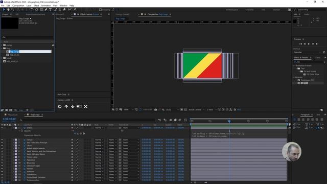 Зависимость параметров слоя от названия композиции + Master Properties смотреть онлайн