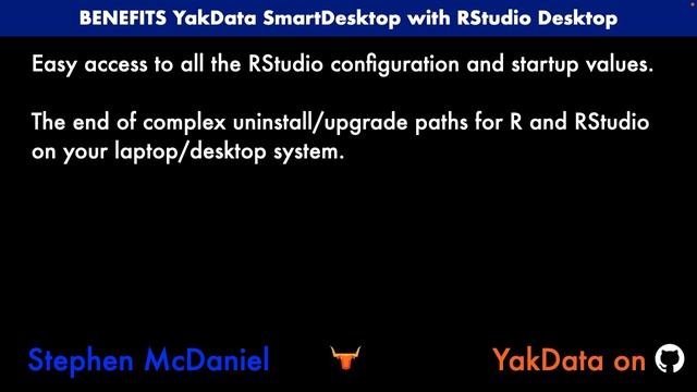 Portable, Reproducible R Content — YakData SmartDesktop with RStudio Desktop смотреть онлайн