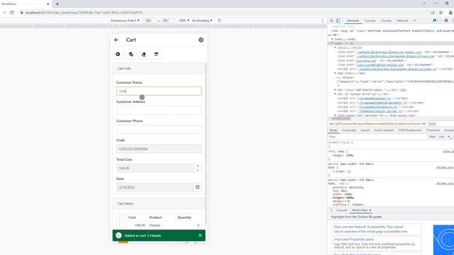 XAF Blazor Shopping Cart Teaser