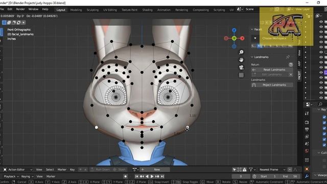 FACEIT Blender Tutorial : Judy Hopps Zootopia Facial Expressions and Face Animation | Facial Rig смотреть онлайн