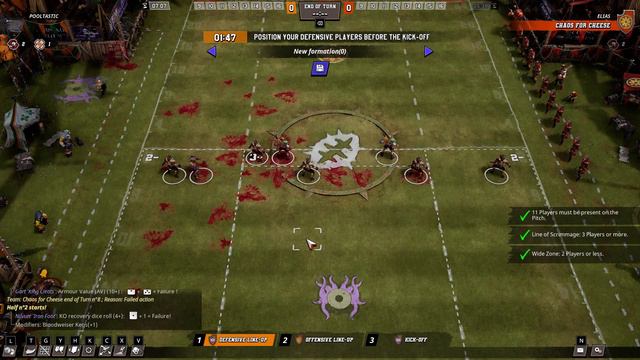 HORNED NIGHTMARES (Chaos Chosen) Vs CHAOS FOR CHEESE (Chaos Chosen) - Blood Bowl 3