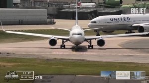 London Heathrow Airport 27R Departures - FT One Air 747F