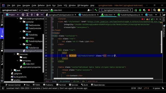 Springboot + Kotlin + PostgreSQL #3 (Todo App) смотреть онлайн