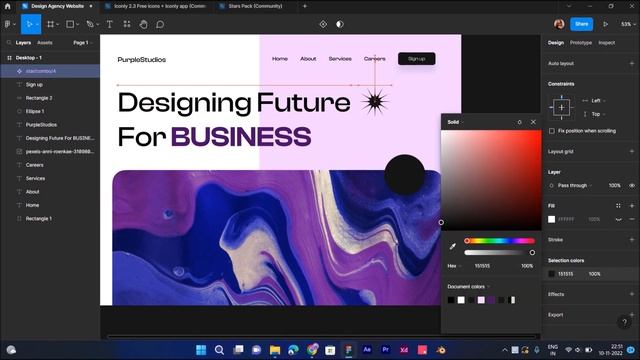 Designing a Landing Page For Design Agency in Figma смотреть онлайн