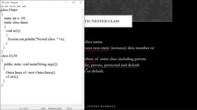 Java Programming: Lecture #38: Nested Class || Inner Class смотреть онлайн