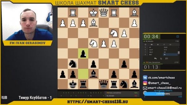 ✅ШТУРМ НА Сhess.com ? МФ ИВАН ГЕРАСИМОВ ? [RU]  ИГРА С ПОДПИСЧИКАМИ  lichess.org