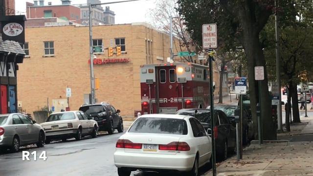 Reading Fire Department Rescue 2 Responding 11/24/18 смотреть онлайн