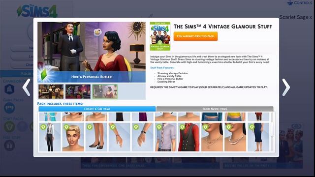 The Sims 4-Vintage Glamour DLC pack смотреть онлайн
