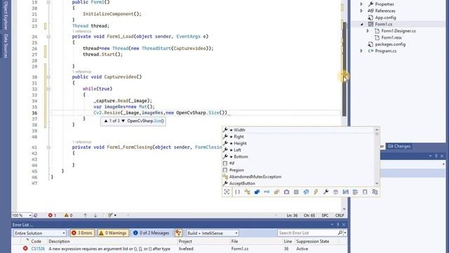 how to display the edge detection camera feed in C# using OpenCvSharp смотреть онлайн