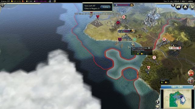Civilization V - The Samurai Invasion of Korea - Wu Zetian - Part 1 смотреть онлайн