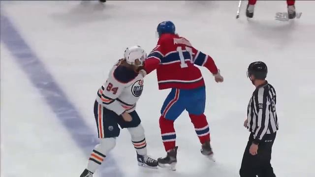 Josh Anderson and William Lagesson Fight | Canadiens vs Oilers 3-30-21 смотреть онлайн