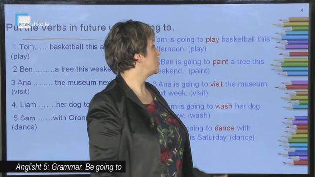 Anglisht 5 - Grammar. Be going to. смотреть онлайн
