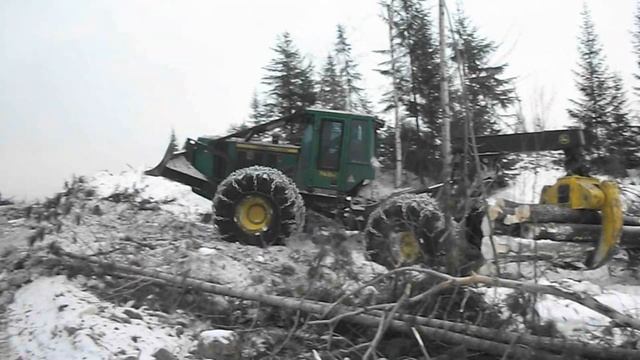 Лесозаготовки. Трелёвка леса. смотреть онлайн