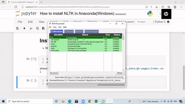 How to Install NLTK in Anaconda on Windows OS? смотреть онлайн